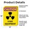 Signmission Radiation & Laser Sign, 18 in H x 12 in W, Vinyl Decal, Rectangle OS-2PACK-CR-D-1218-V-10281 - alternate 5